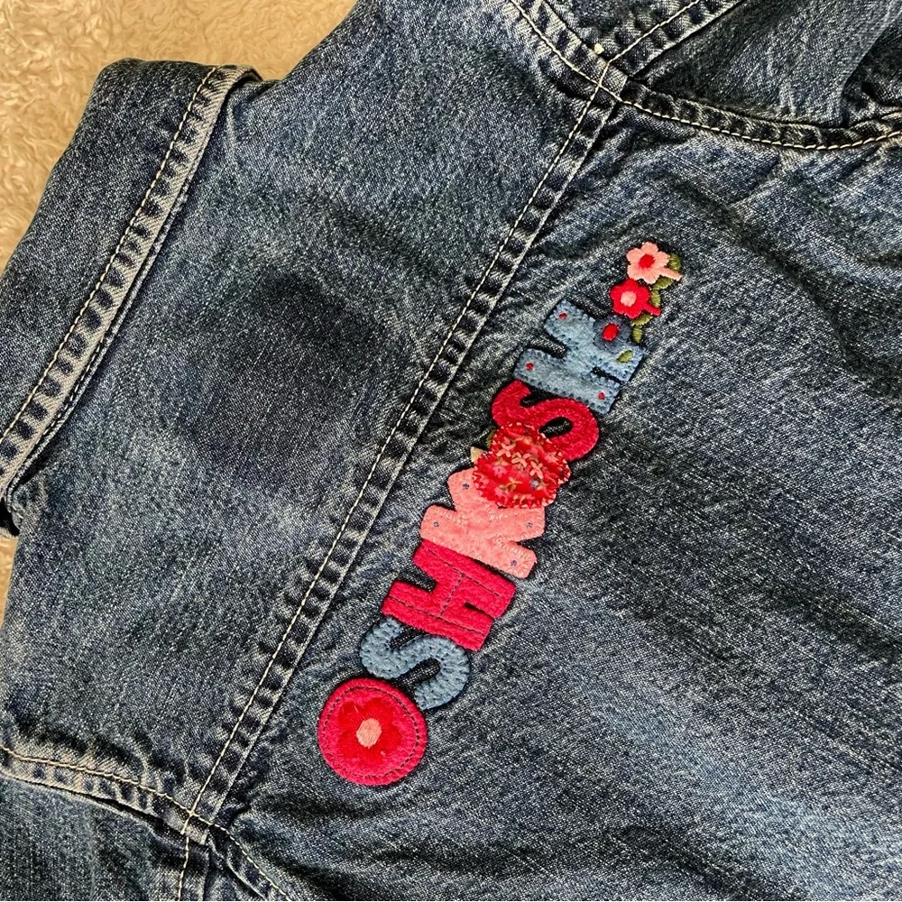 OshKosh B'gosh Kids' Denim Jacket with Floral Accents